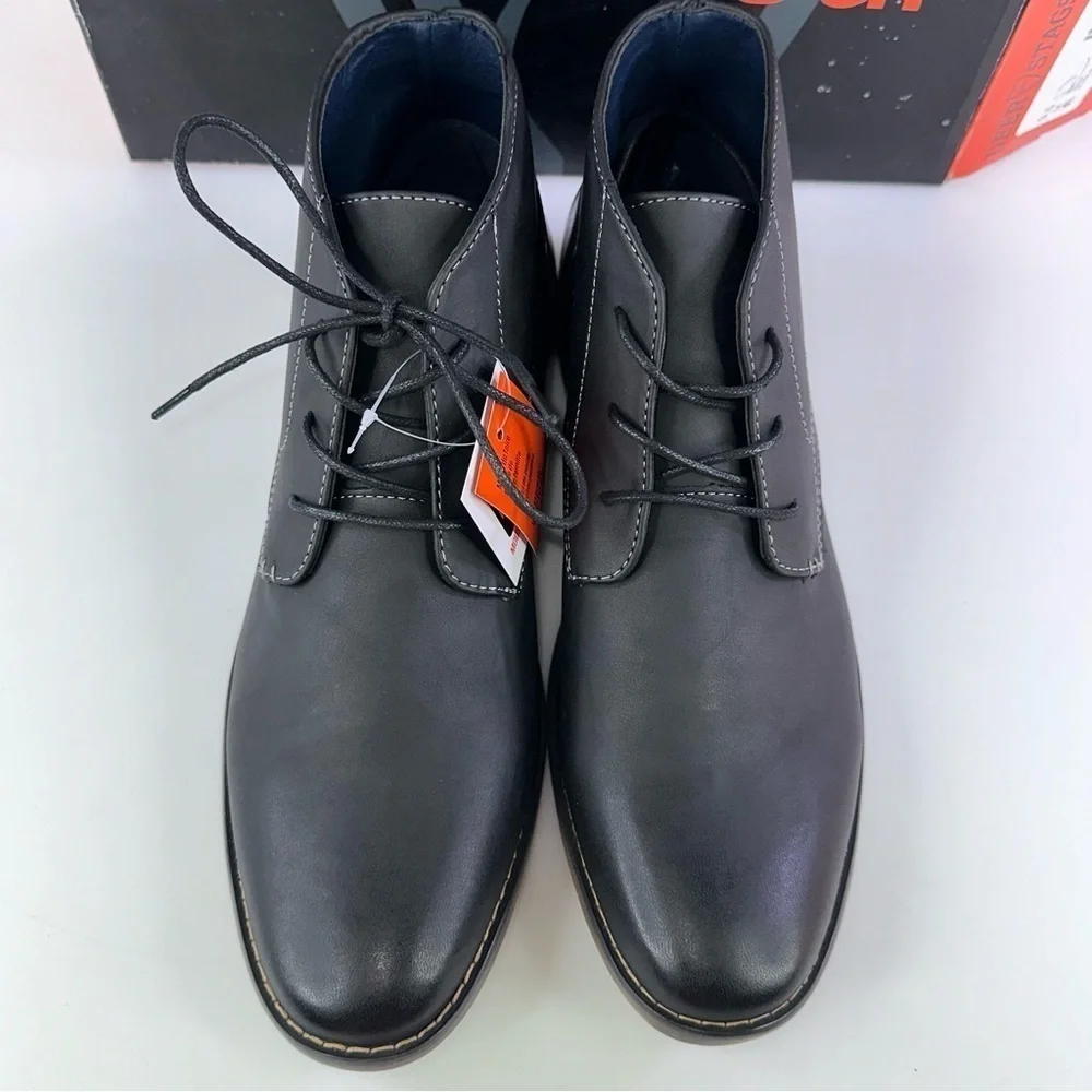 Deer Stags Mark Black/brown Olive Mens US Size 9.5 Chuka Boots